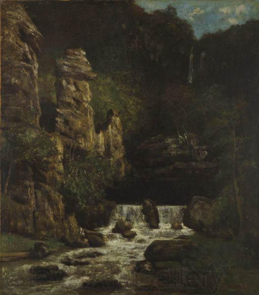 Gustave Courbet Landscape with Waterfall Spain oil painting art